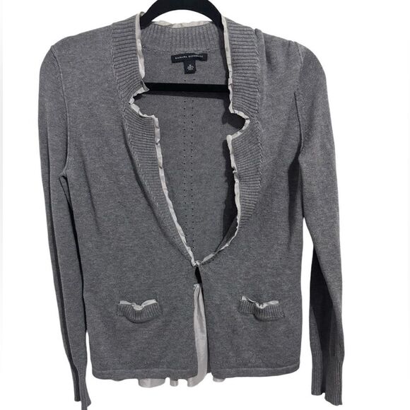 Banana Republic Sweater with Silk Ruffle details - Picture 1 of 3